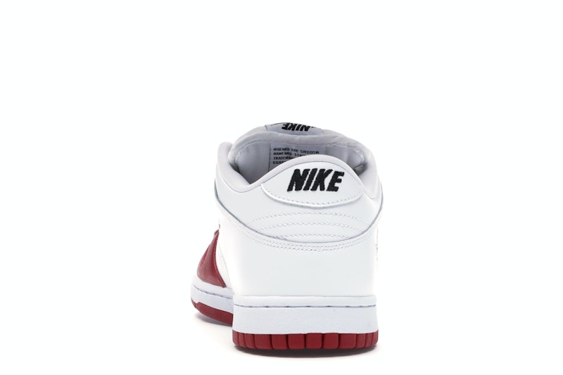 Nike Sb Dunk Low Supreme Jewel Swoosh Red - Varsity Red/Varsity Red-White-Black - CK3480-600 - 27