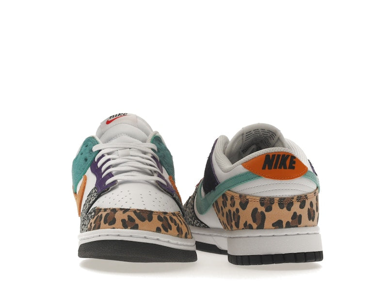 Nike Dunk Low Safari Mix (W) - White/Washed Teal/Electro Purple - DN3866-100 - 27