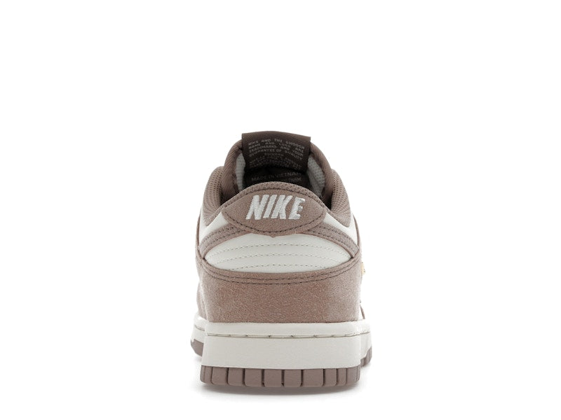 Nike Dunk Low Malt Gold Mini Swoosh Womens - Sail/Metallic Gold/White/Malt - IB4417-105 - 28