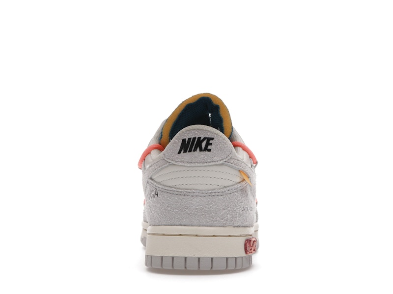 Nike Dunk Low Off White Lot 19 - Sail/Neutral Grey-Orange Pulse - DJ0950-119 - 28