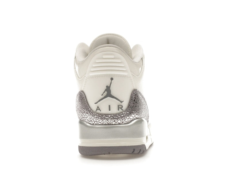 Air Jordan 3 Retro Sail Cement Grey, vista a 360 gradi 28 di 36