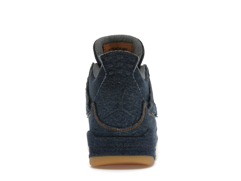 Air Jordan 4 Retro Levis Denim - Denim/Denim-Sail-Game Red - AO2571-401 - 28