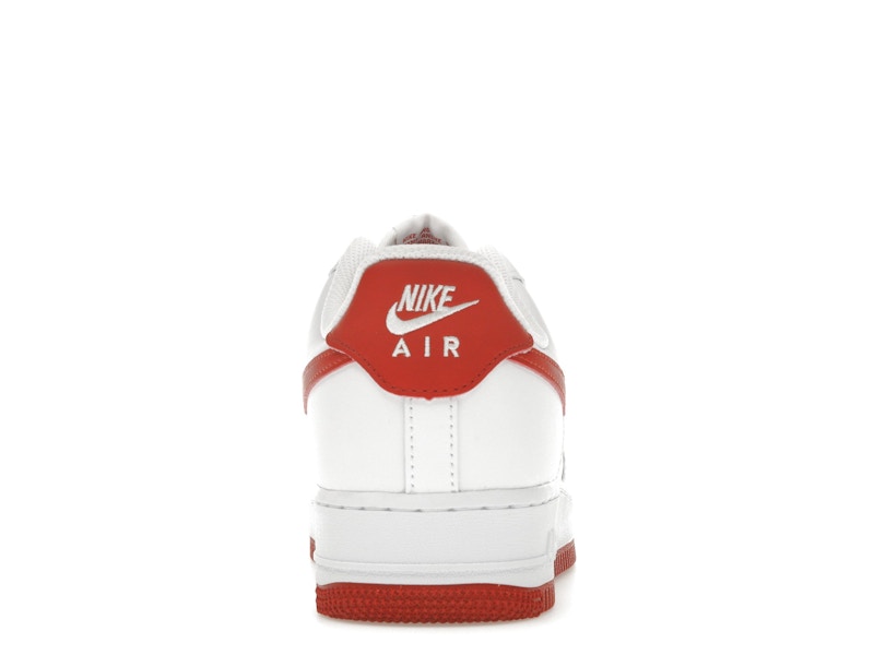 Nike Air Force 1 07 Dragon Red - White/White/Dragon Red - FJ4146-106 - 28