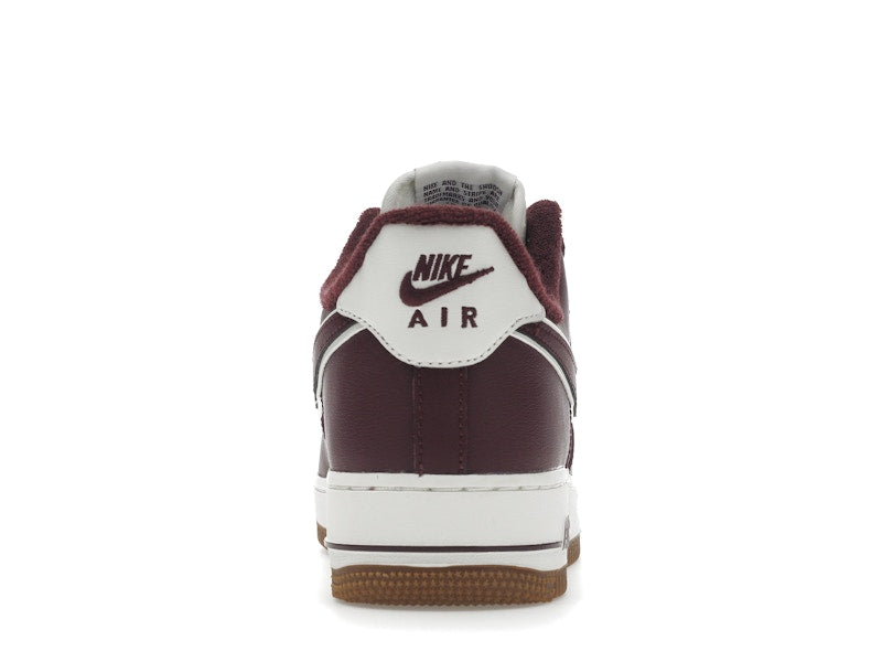 Nike Air Force 1 Low College Pack Night Maroon - Sail/Night Maroon-Gum Medium Brown - DQ7659-102 - 28