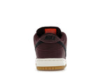 Nike Sb Dunk Low Pro Burgundy Crush - Burgundy Crush/Black/Mystic Dates/Sail/Gum Light Brown/Safety Orange - IO2304-600 - 28