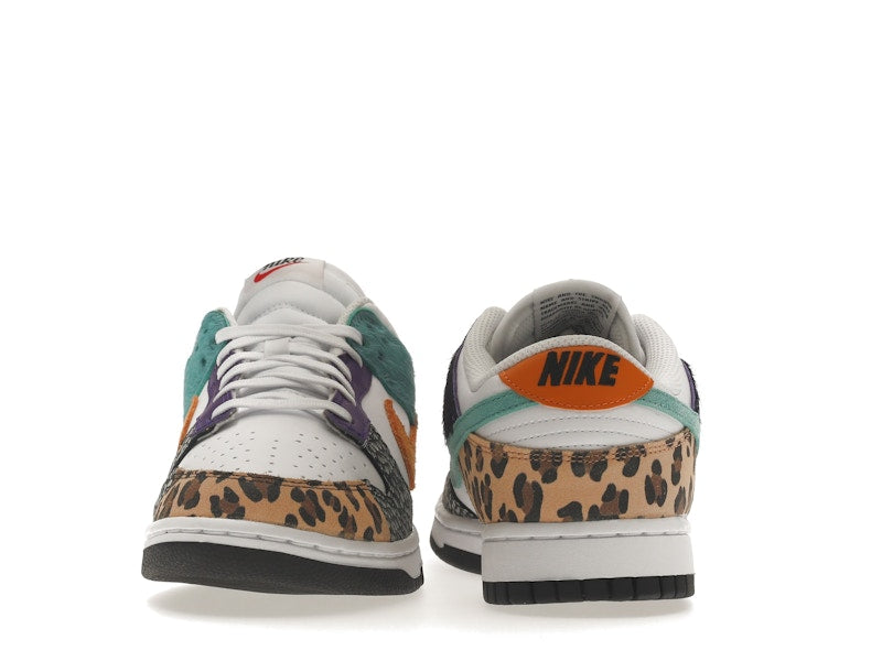 Nike Dunk Low Safari Mix (W) - White/Washed Teal/Electro Purple - DN3866-100 - 28