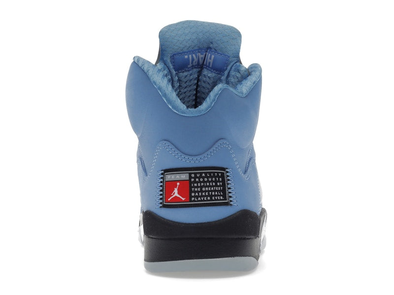 Air Jordan 5 Retro Unc University Blue, vista a 360 gradi 28 di 36