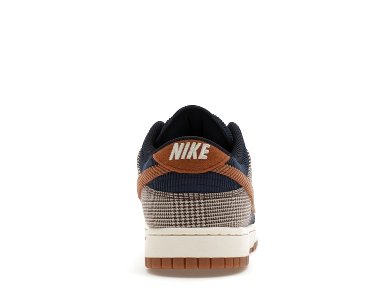 Nike Dunk Low Tweed Midnight Navy Corduroy - Midnight Navy/Ale Brown/Pale Ivory - FQ8746-410 - 28