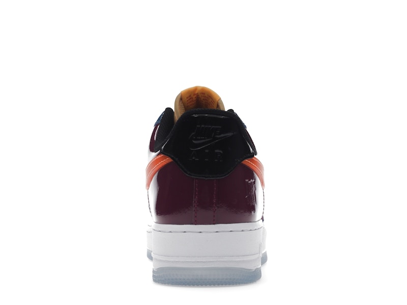 Nike Air Force 1 Low Undefeated Multi Patent - Polar/Total Orange-Multi-Color - DV5255-400 - 28