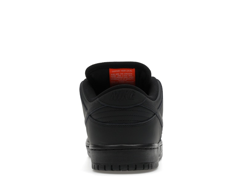 Nike Sb Dunk Low Pro Triple Black - Black/Anthracite/Safety Orange - FJ1674-001 - 28