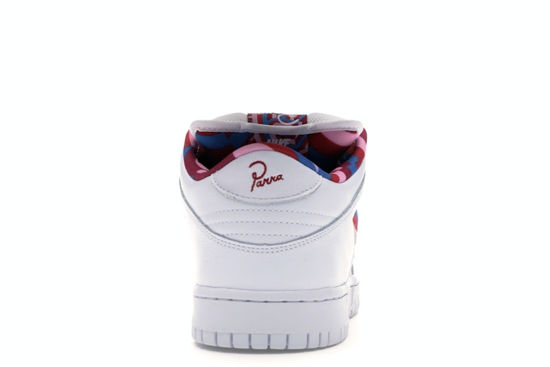 Nike Sb Dunk Low Parra - White/Red-Pink - CN4504-100 - 28