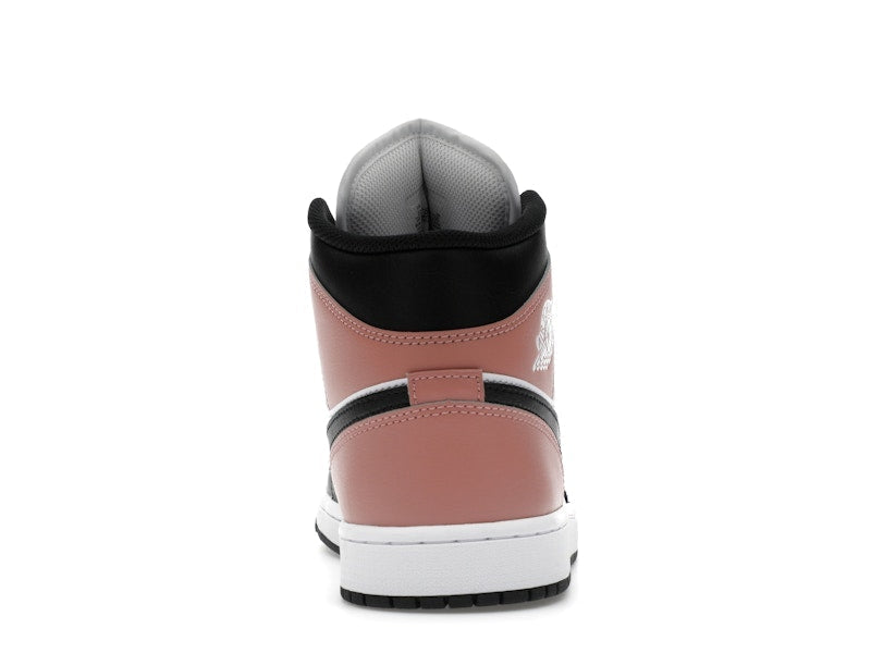 Air Jordan 1 Mid White Rust Pink Black