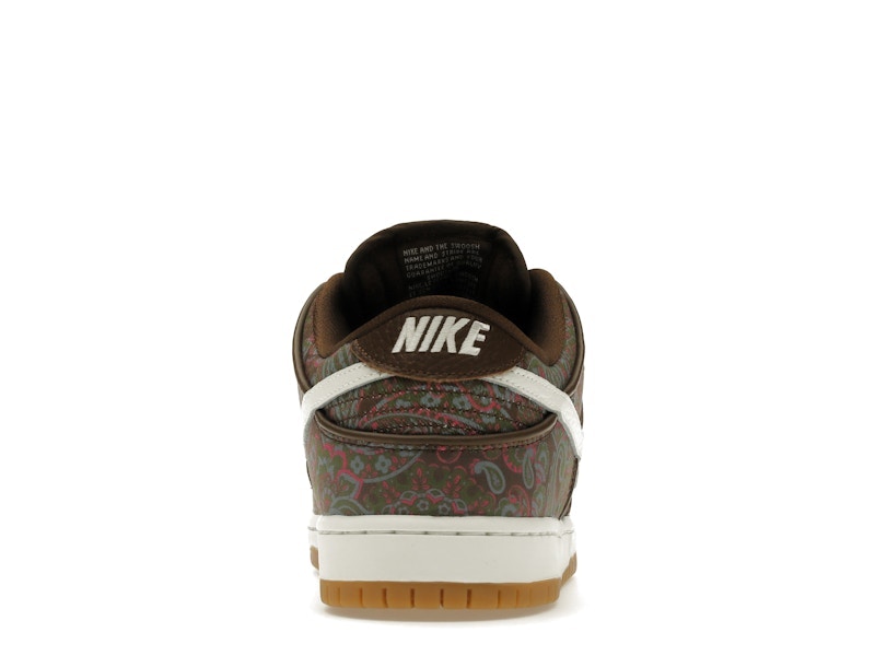 Nike Sb Dunk Low Pro Paisley Brown - Brown/Muli-Color-White-Gum - DH7534-200 - 28