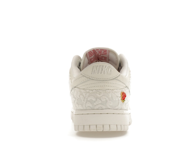 Nike Dunk Low Give Her Flowers Womens - Sail/University Red-Medium Soft Pink - FZ3775-133 - 28