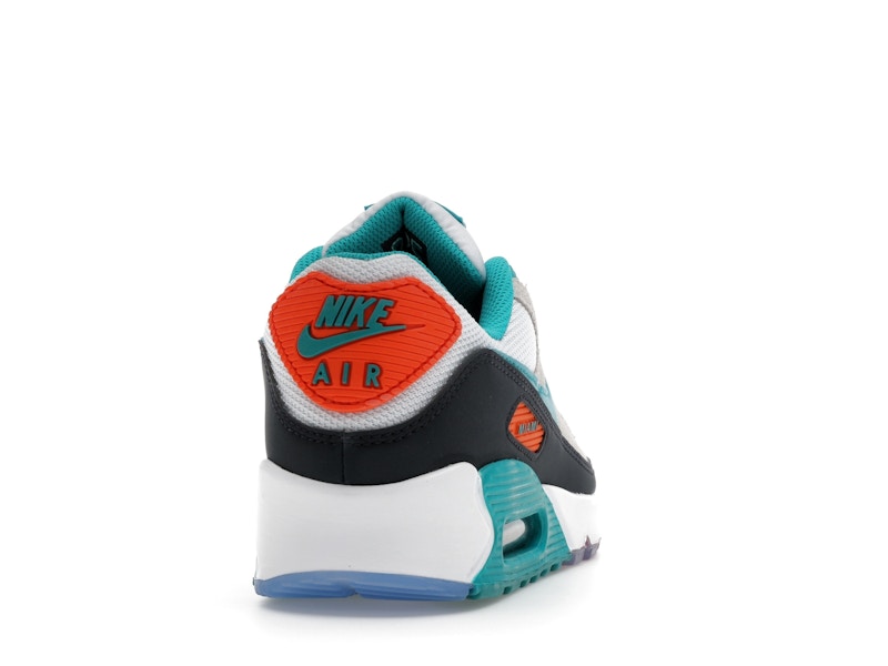 Nike Air Max 90 Miami Dolphins - White/Turbo Green/Pitch Blue - II7590-100 - 29
