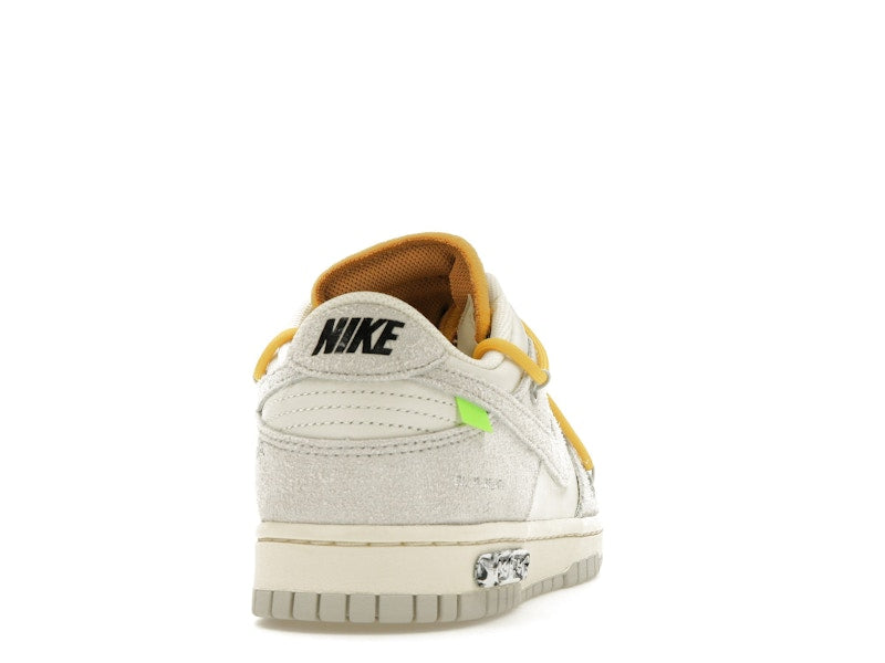 Nike Dunk Low Off White Lot 39 - Sail/Neutral Grey-Amarillo - DJ0950-109 - 29