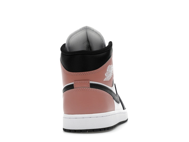 Air Jordan 1 Mid White Rust Pink Black
