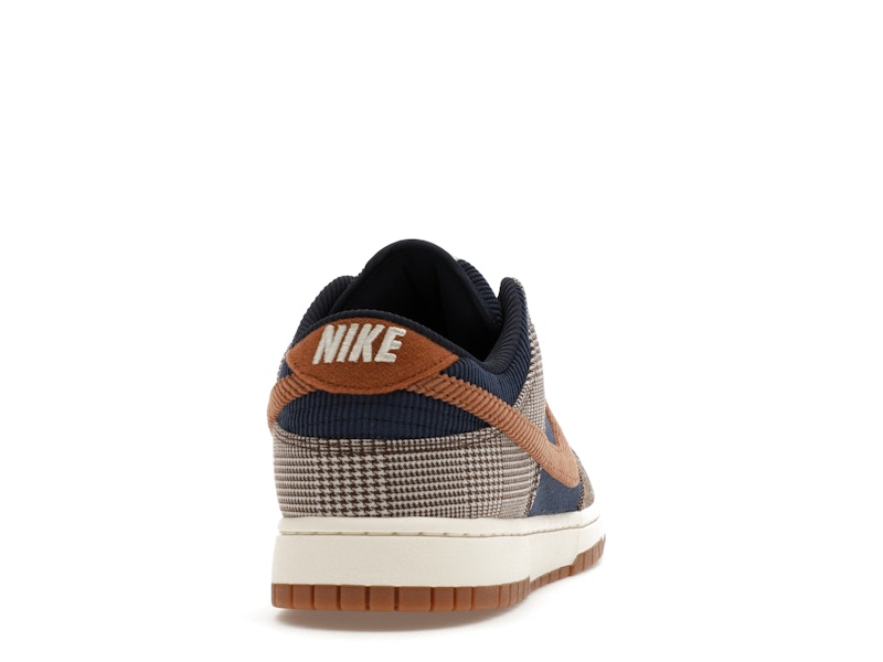 Nike Dunk Low Tweed Midnight Navy Corduroy - Midnight Navy/Ale Brown/Pale Ivory - FQ8746-410 - 29