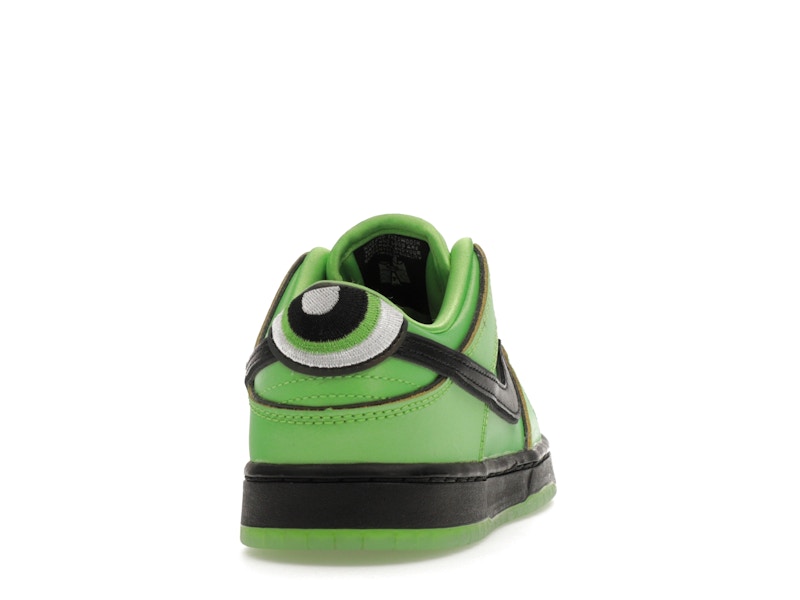 Nike Sb Dunk Low The Powerpuff Girls Buttercup (PS) - Mean Green/Black/Lotus Pink - FZ8832-300 - 29