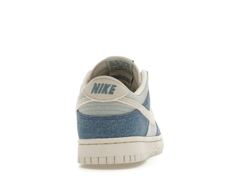 Nike Dunk Low Smokey Blue Denim (Women's), vista a 360 gradi 29 di 36