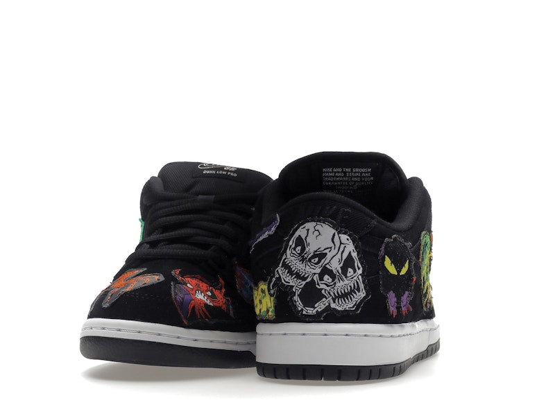 Nike Dunk Sb Low Pro Qs Neckface - Black/White-Multi Color - DQ4488-001 - 29
