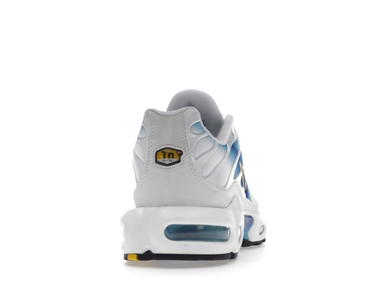 Nike Air Max Plus Spray Paint Swoosh White Blue - White/Blue/Yellow - DX8962-100 - 29