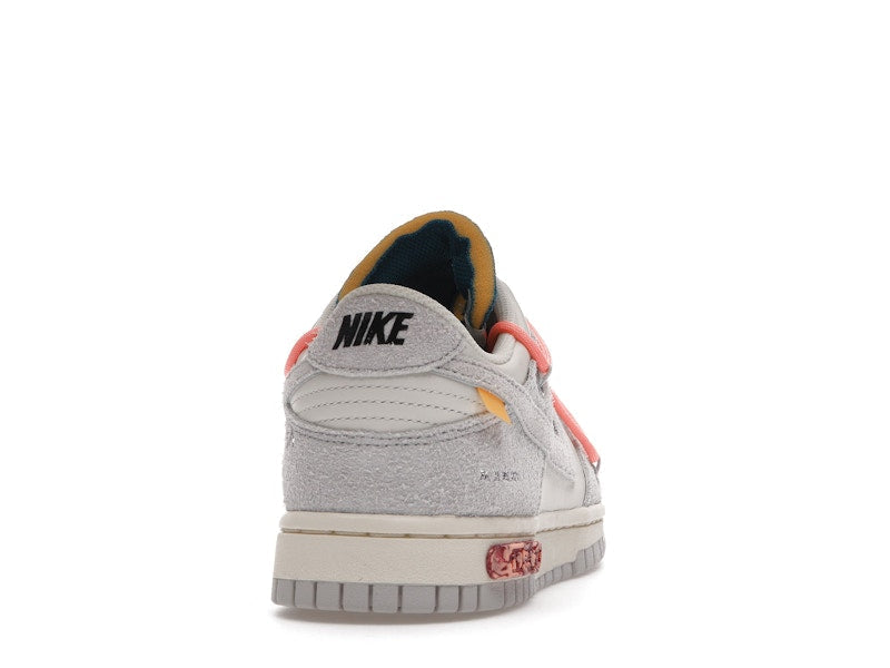 Nike Dunk Low Off White Lot 19 - Sail/Neutral Grey-Orange Pulse - DJ0950-119 - 29