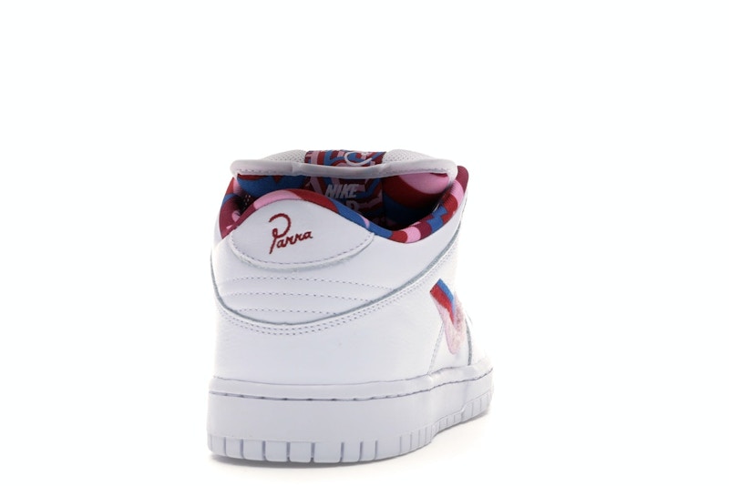 Nike Sb Dunk Low Parra - White/Red-Pink - CN4504-100 - 29