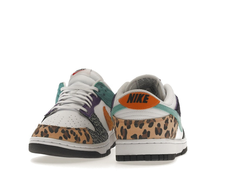 Nike Dunk Low Safari Mix (W) - White/Washed Teal/Electro Purple - DN3866-100 - 29