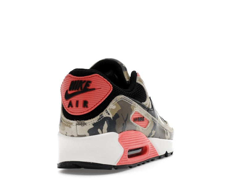 Nike Air Max 90 Premium Magic Ember Camo - Light Khaki/Black/Magic Ember/Mink Brown/Medium Ash/Parachute Beige - IF1721-200 - 30