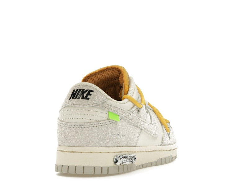 Nike Dunk Low Off White Lot 39 - Sail/Neutral Grey-Amarillo - DJ0950-109 - 30