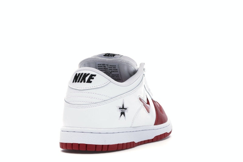 Nike Sb Dunk Low Supreme Jewel Swoosh Red - Varsity Red/Varsity Red-White-Black - CK3480-600 - 30