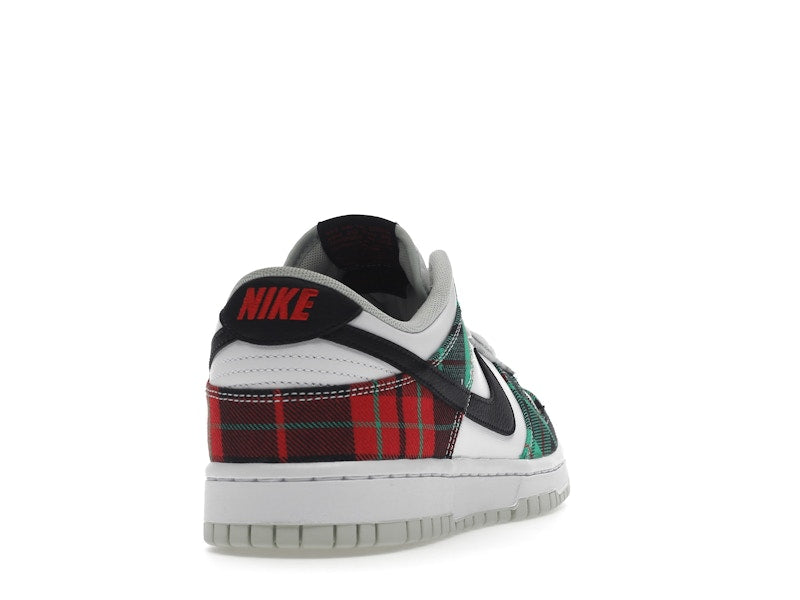 Nike Dunk Low Tartan Plaid - White/Black-White-University Red-Stadium Grey-Light Silver - DV0827-100 - 30