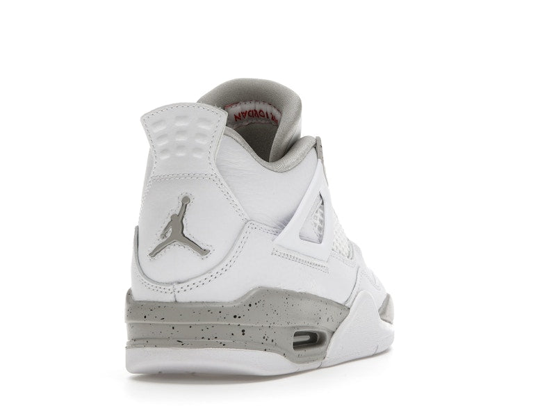 Air Jordan 4 Retro White Oreo 2021 (GS) - White/Tech Grey-Black-Fire Red - DJ4699-100 - 30