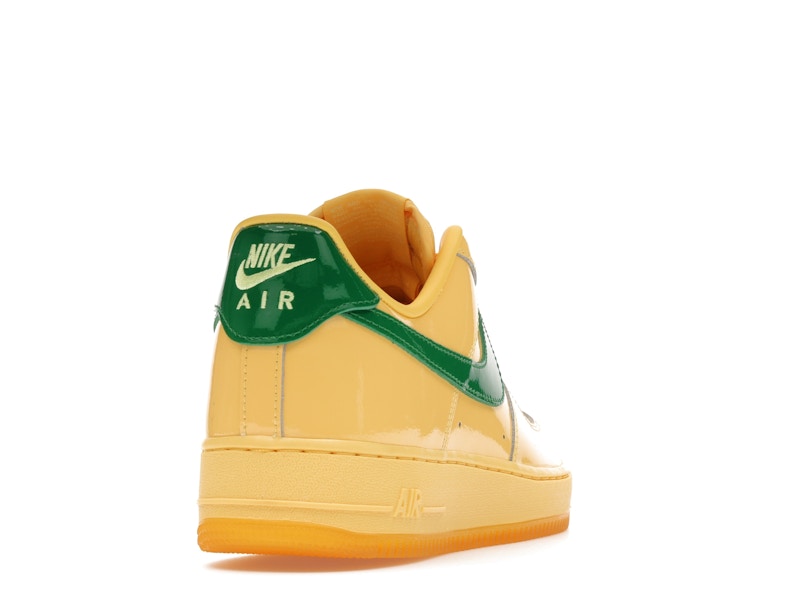 Nike Air Force 1 Low Patent Leather Topaz Gold Pine Green