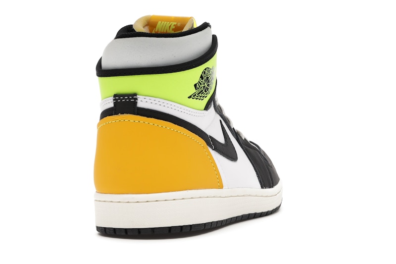 Air Jordan 1 Retro High White Black Volt University Gold