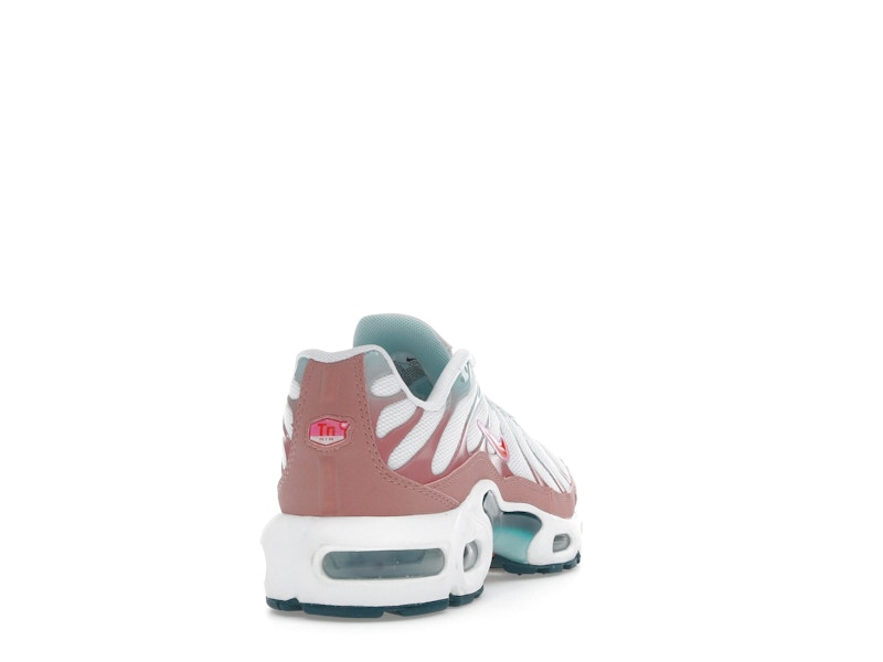 Nike Air Max Plus White Red Stardust Jade Ice Siren Red (GS), vista a 360 gradi 30 di 36