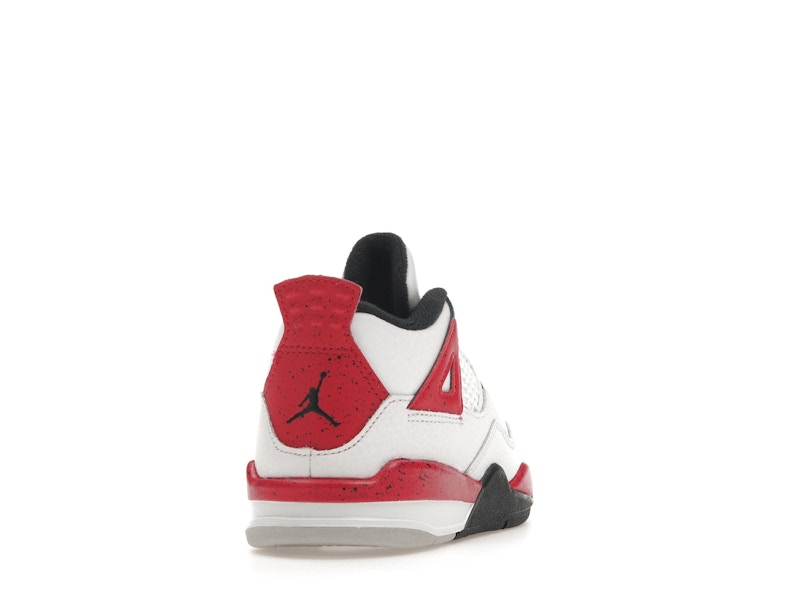 Air Jordan 4 Retro Red Cement (TD) - White/Fire Red/Black/Neutral Grey - BQ7670-161 - 30