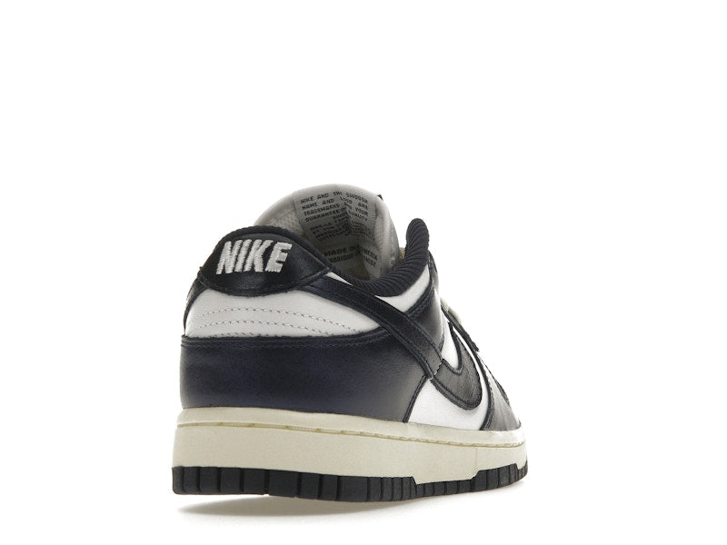 Nike Dunk Low Vintage Navy Womens - White/Midnight Navy-Coconut Milk - FN7197-100 - 30