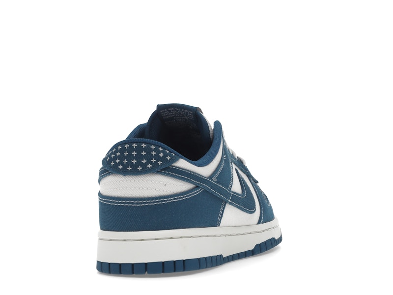 Nike Dunk Low Industrial Blue Sashiko - Summit White/Industrial Blue - DV0834-101 - 30