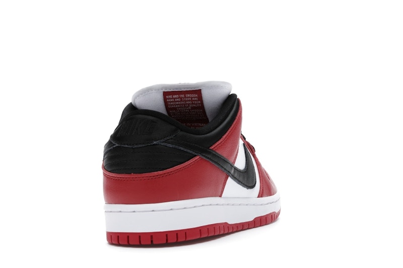 Nike Sb Dunk Low J Pack Chicago - Varsity Red/Black-White - BQ6817-600 - 30