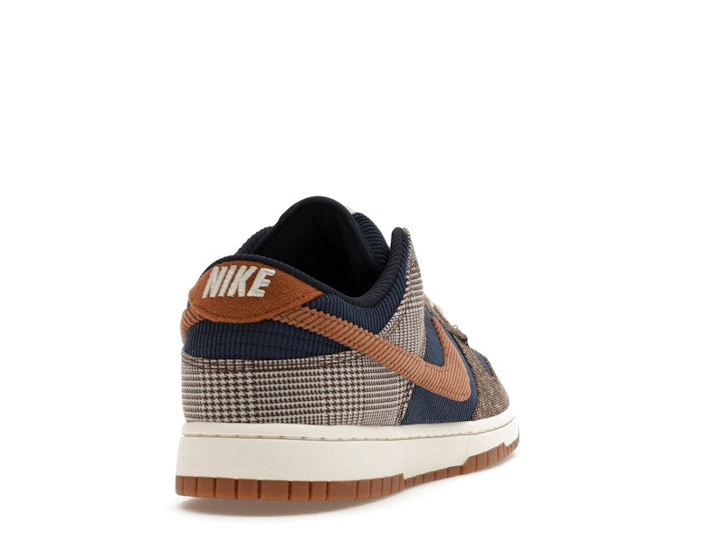 Nike Dunk Low Tweed Midnight Navy Corduroy - Midnight Navy/Ale Brown/Pale Ivory - FQ8746-410 - 30