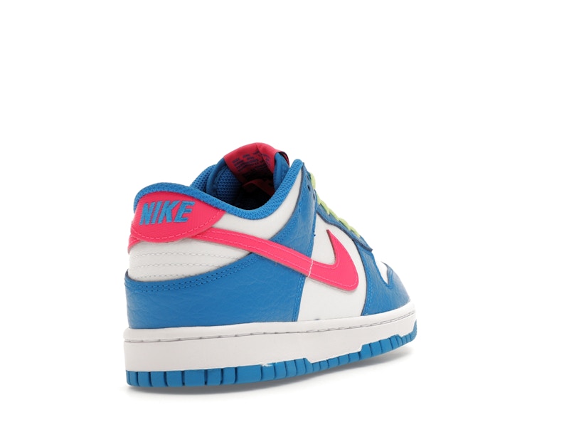Nike Dunk Low Photo Blue White Light Lemon Twist Hyper Pink (GS), vista a 360 gradi 31 di 36