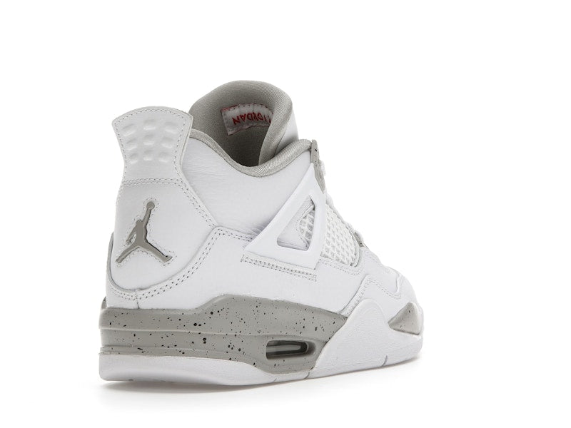 Air Jordan 4 Retro White Oreo 2021 (GS) - White/Tech Grey-Black-Fire Red - DJ4699-100 - 31