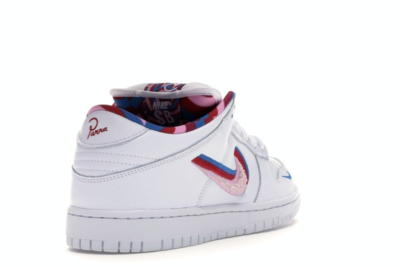 Nike Sb Dunk Low Parra - White/Red-Pink - CN4504-100 - 31