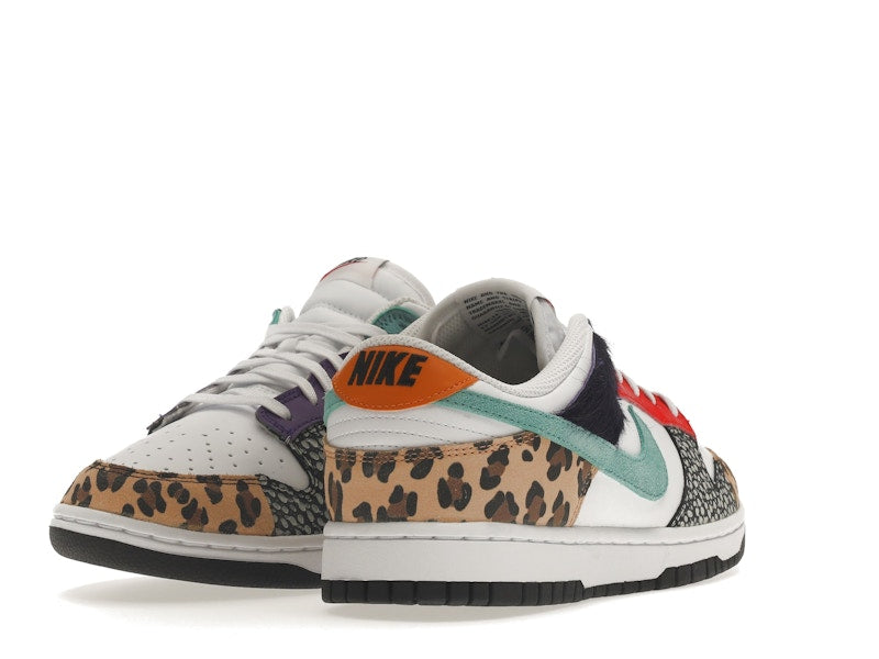 Nike Dunk Low Safari Mix (W) - White/Washed Teal/Electro Purple - DN3866-100 - 31