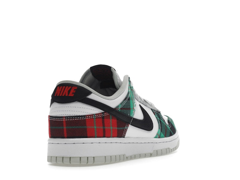 Nike Dunk Low Tartan Plaid - White/Black-White-University Red-Stadium Grey-Light Silver - DV0827-100 - 31