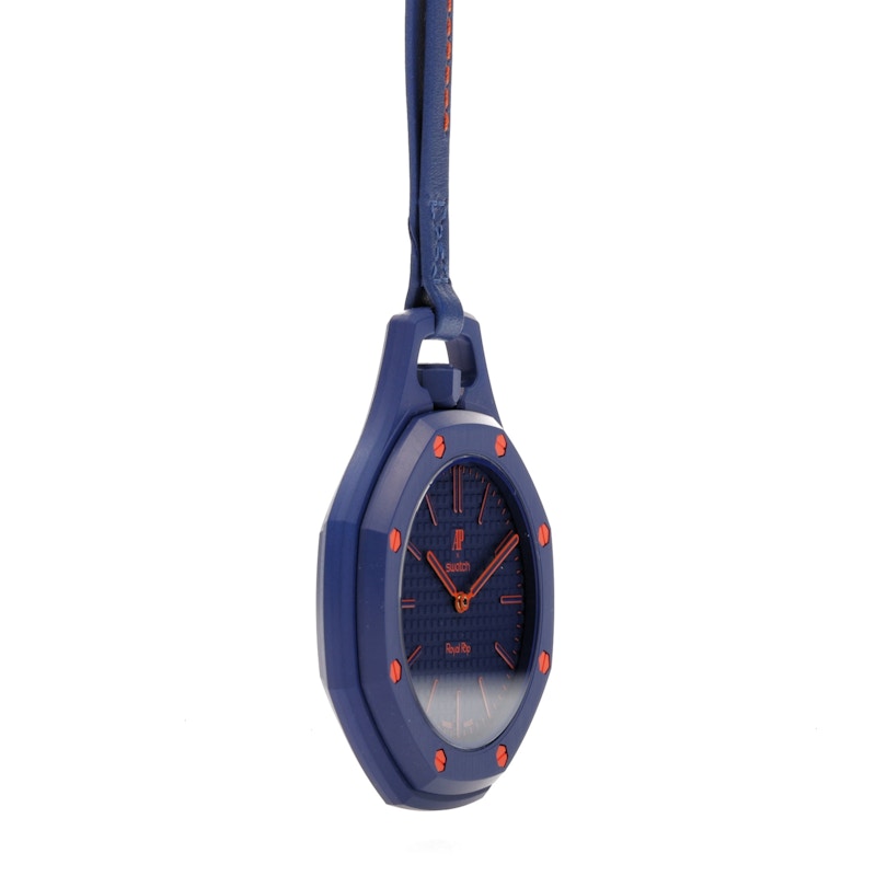 Swatch x Audemars Piguet AP Bioceramic Royal Pop Orenji Hachi SSX03L103N, vista a 360 gradi 31 di 36