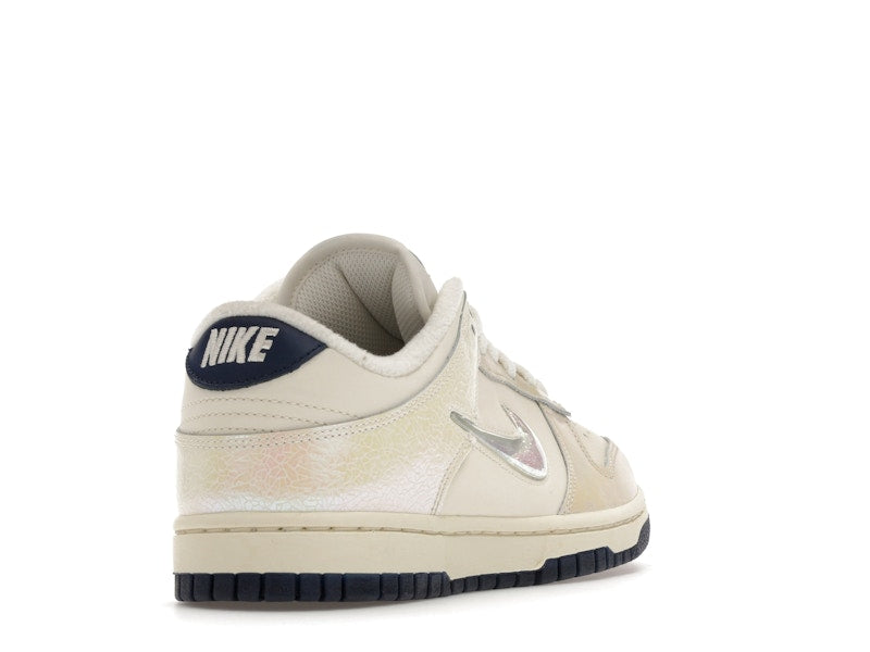 Nike Dunk Low Metallic Jewel Swoosh Sail Womens - Sail/Sail-Black - IM6571-027 - 31