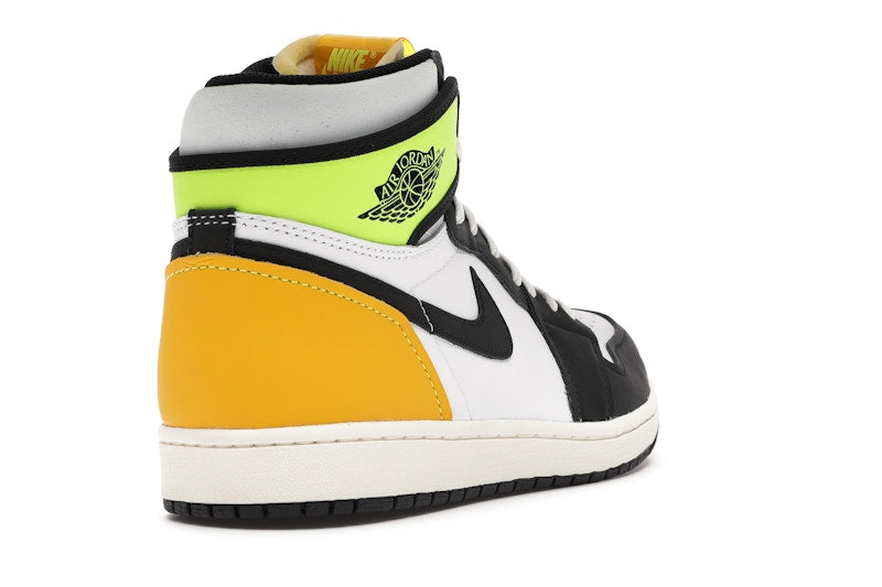 Air Jordan 1 Retro High White Black Volt University Gold